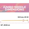 image:imageJubileeYarn Jumbo Bamboo Knitting Needles  3 Pair Deluxe Set  15mm 20mm 25mmNatural