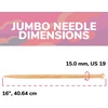 image:imageJubileeYarn Jumbo Bamboo Knitting Needles  3 Pair Deluxe Set  15mm 20mm 25mmNatural