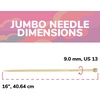 image:imageJubileeYarn Jumbo Bamboo Knitting Needles  3 Pair Deluxe Set  15mm 20mm 25mmNatural