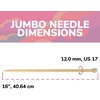 image:imageJubileeYarn Jumbo Bamboo Knitting Needles  3 Pair Deluxe Set  15mm 20mm 25mmNatural
