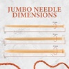 image:imageJubileeYarn Jumbo Bamboo Knitting Needles  3 Pair Deluxe Set  15mm 20mm 25mmNatural