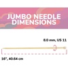 image:imageJubileeYarn Jumbo Bamboo Knitting Needles  3 Pair Deluxe Set  15mm 20mm 25mmNatural