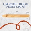 image:imageJubileeYarn Jumbo Birch Crochet Hook  US P 15mmNatural