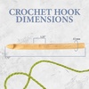 image:imageJubileeYarn Jumbo Birch Crochet Hook  US P S T 15 20 25mm  3pc SetNatural