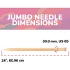 image:imageJubileeYarn Jumbo Birch Knitting Needles  US 65 30mm  16 Long  1 PairNatural