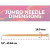 image:imageJubileeYarn Jumbo Birch Knitting Needles  US 65 30mm  16 Long  1 PairNatural