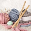 image:imageJubileeYarn Jumbo Birch Knitting Needles  US 65 30mm  16 Long  1 PairNatural