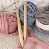 image:imageJubileeYarn Jumbo Birch Knitting Needles  US 65 30mm  16 Long  1 PairNatural