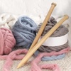 image:imageJubileeYarn Jumbo Birch Knitting Needles  US 65 30mm  16 Long  1 PairNatural