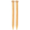 image:imageJubileeYarn Jumbo Birch Knitting Needles  US 65 30mm  16 Long  1 PairNatural