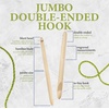image:imageJubileeYarn Jumbo Double Ended Bamboo Tunisian Crochet Hook  US S 20mmUS P 15mm