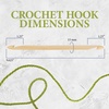 image:imageJubileeYarn Jumbo Double Ended Bamboo Tunisian Crochet Hook  US S 20mmUS P 15mm