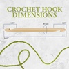 image:imageJubileeYarn Jumbo Double Ended Bamboo Tunisian Crochet Hook  US S 20mmUS S 20mm