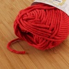 image:imageJubileeYarn Lacery Chunky Cotton Yarn Light Buttercream 4 Skeins  100gSkein205 Hearts Red
