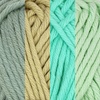image:imageJubileeYarn Lacery Yarn  100gSkein Chunky Cotton  Shades of Green  4 Skeins95 Shades of Green