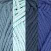 image:imageJubileeYarn Lacery Yarn  100gSkein Chunky Cotton  Shades of Green  4 Skeins96 Shades of Blue