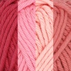 image:imageJubileeYarn Lacery Yarn  100gSkein Chunky Cotton  Shades of Green  4 Skeins97 Shades of Pink