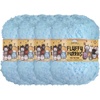 image:imageJubileeYarn Luxe Fluff Yarn  100gSkein Chunky Polyester Faux Fur  Heron  2 Skeins03 Aardwolf