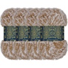 image:imageJubileeYarn Luxe Fluff Yarn  100gSkein Chunky Polyester Faux Fur  Heron  2 Skeins87 Brown and White