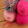 image:imageJubileeYarn Mohair Elixir Nightcap Yarn  100gSkein Chunky Wool Blend  Cosmopolitan  2 SkeinsShades of Pink