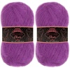 image:imageJubileeYarn Mohair Elixir Yarn  50gSkein Baby Wool Blend  Cherubs Cup  2 Skeins07 Dragonfruit Paloma