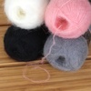 image:imageJubileeYarn Mohair Elixir Yarn  50gSkein Baby Wool Blend  Cherubs Cup  2 SkeinsShades of Grey