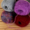 image:imageJubileeYarn Mohair Elixir Yarn  50gSkein Baby Wool Blend  Cherubs Cup  2 SkeinsShades of Purple