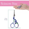 image:imageJubileeYarn Pointed Tip Embroidery Craft Stainless Steel Stork Scissors  White  1 UnitSmall Stork Blue