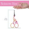 image:imageJubileeYarn Pointed Tip Embroidery Craft Stainless Steel Stork Scissors  White  1 UnitSmall Stork Pink