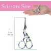 image:imageJubileeYarn Pointed Tip Embroidery Craft Stainless Steel Stork Scissors  White  1 UnitSmall Stork Purple