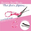 image:imageJubileeYarn Pointed Tip Embroidery Craft Stainless Steel Stork Scissors  White  1 UnitSmall Stork Red