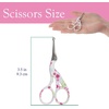 image:imageJubileeYarn Pointed Tip Embroidery Craft Stainless Steel Stork Scissors  White  1 UnitSmall Stork White