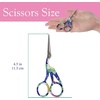 image:imageJubileeYarn Pointed Tip Embroidery Craft Stainless Steel Stork Scissors  White  1 UnitStork Blue