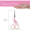 image:imageJubileeYarn Pointed Tip Embroidery Craft Stainless Steel Stork Scissors  White  1 UnitStork Pink