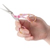 image:imageJubileeYarn Pointed Tip Embroidery Craft Stainless Steel Stork Scissors  White  1 UnitStork Pink