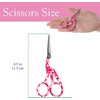 image:imageJubileeYarn Pointed Tip Embroidery Craft Stainless Steel Stork Scissors  White  1 UnitStork Red