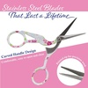 image:imageJubileeYarn Pointed Tip Embroidery Craft Stainless Steel Stork Scissors  White  1 UnitStork White