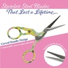 image:imageJubileeYarn Pointed Tip Embroidery Craft Stainless Steel Stork Scissors  White  1 UnitStork Yellow