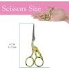 image:imageJubileeYarn Pointed Tip Embroidery Craft Stainless Steel Stork Scissors  White  1 UnitStork Yellow