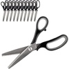 image:imageJubileeYarn Professional Grade Pinking Shears  95 Serrated Stainless Steel  Black amp Grey  1 Pair9 Black  Grey