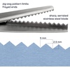 image:imageJubileeYarn Professional Grade Pinking Shears  95 Serrated Stainless Steel  Black amp Grey  1 Pair9 Black  Grey