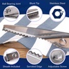 image:imageJubileeYarn Professional Grade Pinking Shears  95 Serrated Stainless Steel  Black amp Grey  1 Pair9 Silver