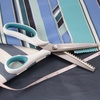 image:imageJubileeYarn Professional Grade Pinking Shears  95 Serrated Stainless Steel  Black amp Grey  1 Pair9 White  Blue