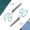 image:imageJubileeYarn Professional Grade Pinking Shears  95 Serrated Stainless Steel  Black amp Grey  1 Pair9 White  Blue