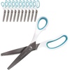image:imageJubileeYarn Professional Grade Pinking Shears  95 Serrated Stainless Steel  Black amp Grey  1 Pair9 White  Blue