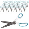 image:imageJubileeYarn Professional Grade Pinking Shears  95 Serrated Stainless Steel  Black amp Grey  1 Pair9 White  Blue