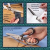 image:imageJubileeYarn Professional Grade Pinking Shears  95 Serrated Stainless Steel  Black amp Grey  1 Pair9 White  Blue