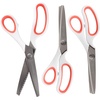 image:imageJubileeYarn Professional Grade Pinking Shears  95 Serrated Stainless Steel  Black amp Grey  1 Pair9 White  Orange