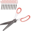 image:imageJubileeYarn Professional Grade Pinking Shears  95 Serrated Stainless Steel  Black amp Grey  1 Pair9 White  Orange