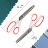 image:imageJubileeYarn Professional Grade Pinking Shears  95 Serrated Stainless Steel  Black amp Grey  1 Pair9 White  Orange